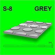 Ribbed matting S-8 grey